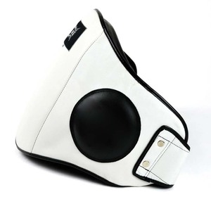 Almohadilla de vientre de boxeo profesional de cuero Reversible ajustable, protector de entrenamiento de combate de perforación pesada, protector de pecho al por mayor - Product Image 3