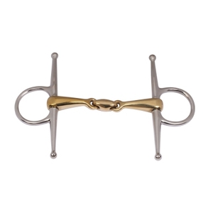 BRAND ZONE - Bocado de Montura Completa de Acero Inoxidable de Alta Calidad con Unión Simple y Cobre para Caballos - Accesorios Ecuestres - Product Image 4