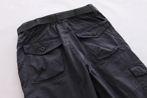 Pantalones Cargo de Invierno para Hombre, Doble Capa de Forro Polar, Cálidos, Ecológicos, Transpirables, 100% Algodón, Pantalones Deportivos Holgados, Casuales y Ligeros - Product Image 3