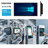 Monitor Industrial de 21.5 Pulgadas con Pantalla Táctil LCD, Panel de Montaje HMI, Monitor Integrado OEM ODM