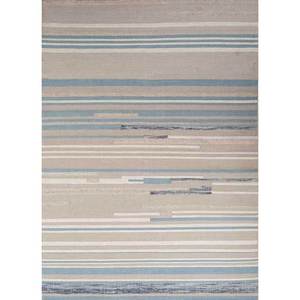 Alfombra Kilim de Lana Tejida Plana Color Marfil, Marca Indusbar, Hecha a Mano, Rectangular con Rayas, para Sala de Estar o Dormitorio, Modelo ADWV-13039 - Product Image 1