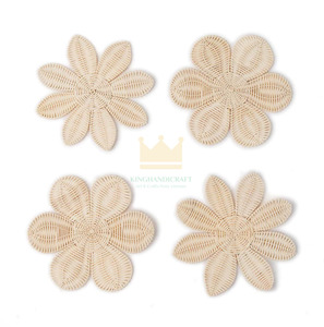 Vente en gros, décoration murale en rotin, décoration de beauté de la maison, plusieurs formes et tailles faites à la main - Product Image 3