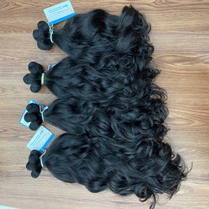 Produit Offre Spéciale!!! Produit brut cheveux vietnamiens non transformés brut cheveux bouclés armure double dessiné faisceaux de cheveux humains avec fermeture - Product Image 4