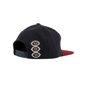 หมวก Decades Hat Co สีน้ำเงินสำหรับทีม Tigers หมวกแก๊ปผ้าแคนวาส 6 แผง ทรง Y2K ลายพราง ลายเสือดาว ลายใบไม้เขตร้อน เพื่อประสิทธิภาพในการใช้งาน - Product Image 2