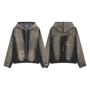 Offre Spéciale automne couleur unie hommes à manches longues fermeture éclair Hoodies avec des couleurs et des tailles personnalisées - Product Image 3