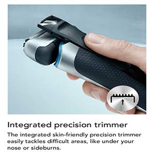 Afeitadora Eléctrica para Hombre, Inalámbrica, Triple Cuchilla, Afeitado en Seco y Húmedo, Recargable, con Estuche de Viaje, Resistente al Agua IPX7, Fuente de Alimentación USB - Product Image 3