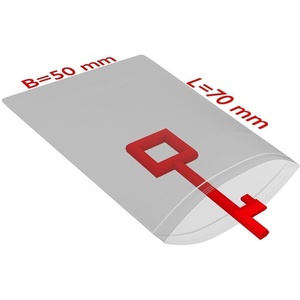Bolsas de Almacenamiento con Cierre a Presión, 50x70mm, 50 Unidades, Transparentes, de Polietileno (PE), TRANSPAK - Paquete de 2000 - Product Image 1