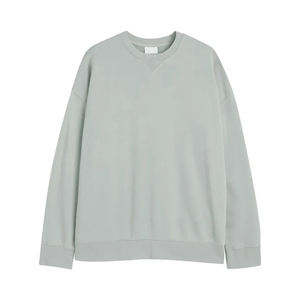 เสื้อฮู้ดผ้าฝ้ายกันหนาวสำหรับผู้หญิงเสื้อสเวตเตอร์รุ่น400กรัมคอกลมสีพื้นสำหรับฤดูหนาว - Product Image 5