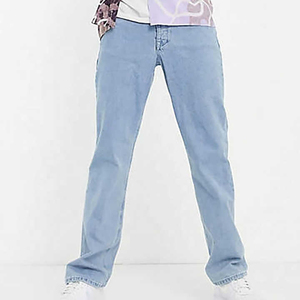 Nouveau jean pour homme tendance de haute qualité, coupe slim superposée, denim extensible, coutures épaisses, déchiré style hip-hop, streetwear, personnalisable OEM - Product Image 4