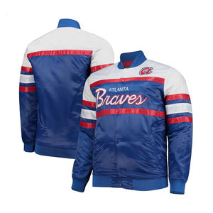 Chaqueta Varsity de Satén para Hombre, Nueva Tendencia 2026, Bordado Personalizado, Acabado Brillante de Lujo, Chaqueta Bomber, Ropa Urbana, Chaquetas de Moda - Product Image 5