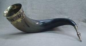 Viking Cup Drinking Horn Tankard Authentic Medieval Inspired <b>Mug</b> Handcrafted Metal Horn <b>Mug</b> for Beer Wine and Collectors - Product Image 6