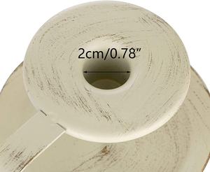 ที่ตั้งเทียนสีงาช้างของตกแต่งบ้านเครื่องประดับโลหะแบบพกพาที่จับเรียบสำหรับการดูแลทำความสะอาด - Product Image 2