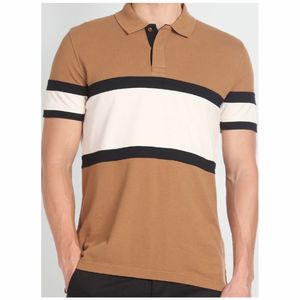 เสื้อลำลองสำหรับผู้ชายสีทึบผ้าถักนิตติ้งดีไซต์ระบายอากาศได้ดีสำหรับใส่ในฤดูร้อน - Product Image 1