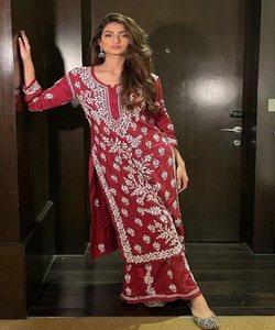 Salwar kameez indien pakistanais prêt à l'emploi costume en coton pour femmes cousu robes de femme élégantes - Product Image 5