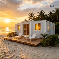 Expédition immédiate : Maison conteneur extensible à double aile de 20 pieds, préfabriquée, modulaire, mini-maison, cabane portable, couleur personnalisée, faible coût