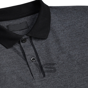 Logo personnalisé décontracté mince à manches courtes pour polo tissu de jersey respirant couleur unie technique brodée personnalisé court-dyi - Product Image 3