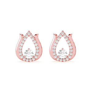 Compre Pendientes de Plata de Ley 925 de Primera Calidad para Mujeres y Niñas, Chapados en Oro, con Forma de Gota de Agua y Flor, con Perla como Piedra Principal - Product Image 1