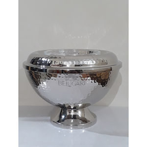 Prêt à expédier Caviar serveur chauffe-plat avec acier inoxydable métal plaqué argent chauffe-plat pour mariage et restaurant utilisations - Product Image 1