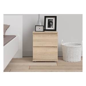 Tvilum NOVA Mesa de Noche de Roble con 2 Cajones, Mueble KIT 40.2x34x48.2cm, Cajones de Almacenamiento - Product Image 3