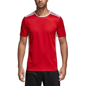 Camiseta cómoda de media manga de poliéster 100% estirable para hombre, camiseta transpirable de Color personalizado, logotipo de moda de talla grande - Product Image 1