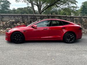 2022สีแดงประกาย Tesla รุ่น S AWD ใช้กับล้ออัลลอยด์หนังนำทางระยะไกลแพคเกจกระจกไฟฟ้า - Product Image 3