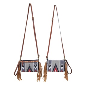 Bolso cruzado de tela para silla de montar, bolsa de lona estilo vaquera, fabricante indio al por mayor superior por Rodeo Internacional, el más vendido - Product Image 2