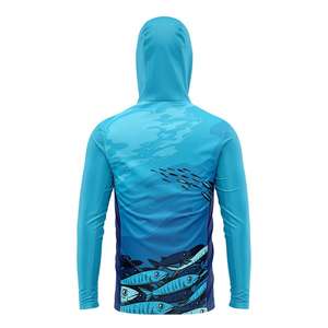 Ropa de pesca Ropa deportiva Impresión de sublimación Camisas CON CAPUCHA DE PESCA Rendimiento de manga larga UPF50 + Ropa de pesca transpirable - Product Image 5