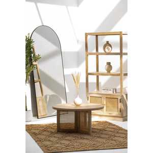 โต๊ะกาแฟทรงกลมพร้อมขาหวายสำหรับห้องนั่งเล่นเฟอร์นิเจอร์ตกแต่งบ้าน - Product Image 2