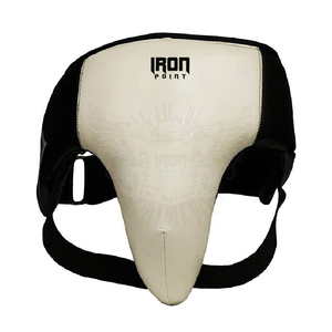 Protector de ingle de cuero de alta calidad con núcleo de espuma absorbente de golpes y carcasa dura para entrenamiento de boxeo - Product Image 1