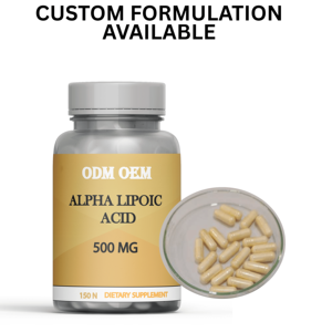 Acide alpha-lipoïque OEM de qualité supérieure 150 gélules Complément alimentaire fulvique à haute teneur en ALA Capsules d'acide alpha-lipoïque naturel - Product Image 2