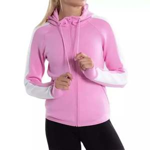 Sudaderas con Capucha para Mujer, Forradas de Felpa de Algodón, con Logotipo Personalizado, Manga Larga, Ecológicas, Corte Ajustado, con Franjas Laterales - Product Image 3