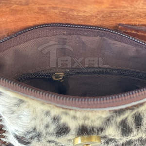 Sac fourre-tout en cuir de vachette pour femme, style tendance 2025, logo personnalisé, sac fourre-tout en cuir de vachette - Product Image 6