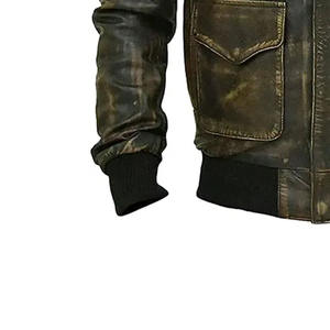 Veste d'hiver de qualité supérieure pour homme Meilleur prix Cuir véritable Coupe-vent Imperméable Teint uni Devant Toutes tailles Vente en ligne disponible - Product Image 6