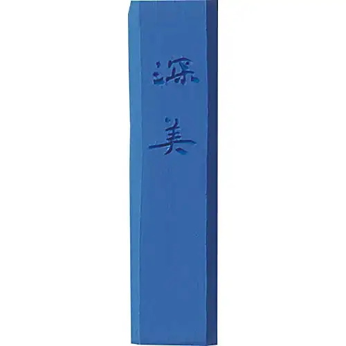 [KURETAKE] Kuretake SAIBOKU SHIMBI Sumi Ink Stick,"ASAGI" Turquoise Blue, Japanese Traditional Calligraphy and Painting, Profess