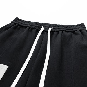 Pantalones de chándal de cintura alta de lona elásticos y cómodos para hombre, pantalones de uso diario con cintura elástica y bolsillos con cremallera, talla XL - Product Image 4