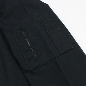 แจ็กเก็ตขนสัตว์สีดำผ้าฝ้ายทอลายทแยงสำหรับผู้ชาย, แจ็กเก็ตขนสัตว์แบรนด์เนมสำหรับฤดูหนาวและฤดูใบไม้ร่วง - Product Image 4