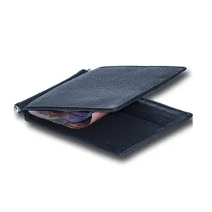 Factory Supplier Black Color Money Clip Wallet Genuine Leather Best Wallet