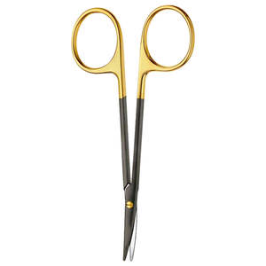 กรรไกรผ่าตัดเหล็กเกรดสูง แบบโค้งปลายทู่ สำหรับผ่าตัดตา 115 มม. 4 12 นิ้ว ยี่ห้อ SurgiRight - Product Image 6