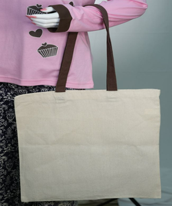 Haute qualité écologique recyclable 100% coton toile Shopping sac fourre-tout Logo personnalisé poignée mode impression sacs promotionnels - Product Image 2