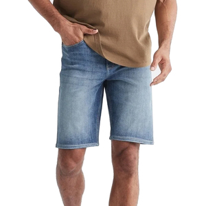 Pantalones cortos vaqueros holgados personalizados de alta calidad para hombre, pantalones vaqueros cortos de mezclilla oscuros con bolsillo para hombre - Product Image 1