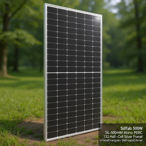 แผงโซลาร์เซลล์ Silfab 500W รุ่น SIL-500-HM แบบโมโน PERC 132 ฮาล์ฟเซลล์ กรอบสีเงิน - Product Image 3