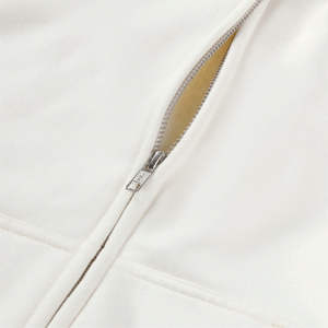 2024 Zip Up Hoodie Fabricante Personalizado Peso pesado de gran tamaño de algodón Hombres Full Double Two Way Zipper Hoodie Unisex - Product Image 4