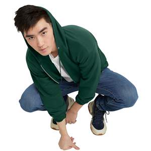 Vente en gros de sweats à capuche en molleton French Terry 100% coton, unis et basiques, pour hommes et femmes, avec épaules tombantes - Product Image 4