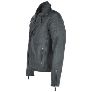 Chaqueta de cuero de motocicleta transpirable de alta calidad de fabricación profesional, cuello alto de lona de secado rápido, para motocicleta de invierno - Product Image 2