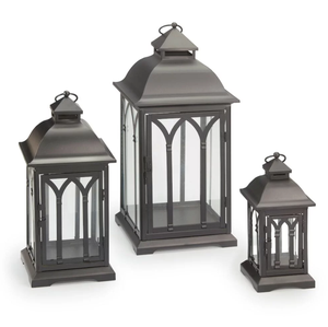 <b>Black</b> Metal Tabletop <b>Lantern</b> With Customized Logo For Wedding Christmas Home Decor In Wholesale Prices - Product Image 6