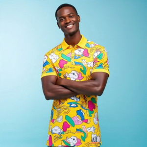 Sublimación Poliéster Golf Camiseta Hombre Logotipo personalizado Impreso Camiseta Polo Hombres 100% Poliéster Sublimación Polo Camisa Hombre - Product Image 2