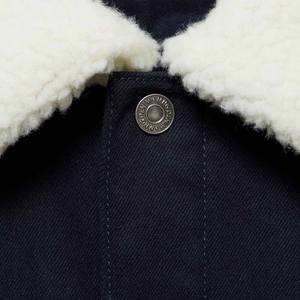 Veste en jean noir pour homme, vêtements d'extérieur classiques boutonnés, streetwear élégant, manteau coupe ajustée, vêtements de travail rétro durables, jean moderne - Product Image 6