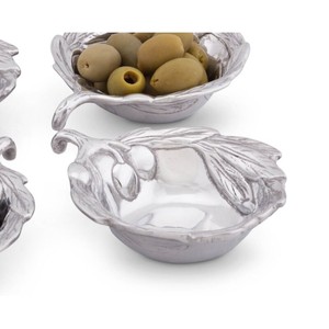 Bol à fruits en aluminium argenté en forme de feuille Vaisselle moderne Utilisation Cuisine Salon Maison Organisation Hôtel Restaurant - Product Image 2