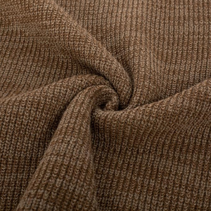 Jersey de cuello redondo para hombre, suéter de punto de manga larga con textura de gofre, diseño acanalado informal transpirable con patrón de rayas, Invierno - Product Image 6