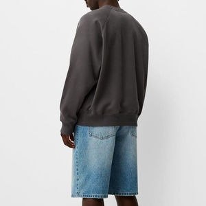 Personnalisé 420gsm super doux basique coton mélangé unisexe coupe régulière velours polaire doublé pulls sweatshirts pour l'impression - Product Image 4